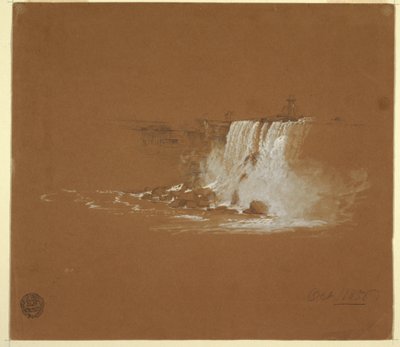 Zeichnung, Niagarafälle, Oktober 1856 von Frederic Edwin Church