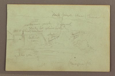Zeichnung, Niagarafälle von der kanadischen Seite, 1856 von Frederic Edwin Church