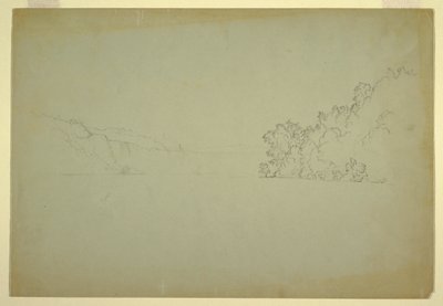 Zeichnung, Niagarafälle von Nordwesten, 1856 von Frederic Edwin Church
