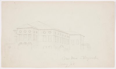 Zeichnung, Altes Haus, Beirut, 1868 von Frederic Edwin Church