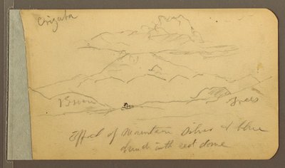 Zeichnung, Orizaba; Rückseite: Himmel, 1889 von Frederic Edwin Church