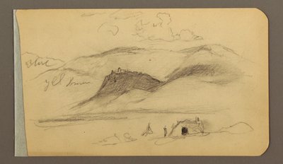 Ebene, Hügel, Stadt; (Rückseite: Gebirgskette) von Frederic Edwin Church