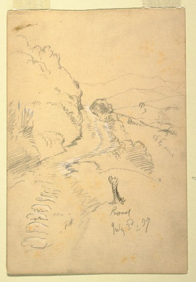 Straße in Ecuador, 3. Juli 1857 von Frederic Edwin Church