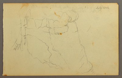 Felsen, 1844 von Frederic Edwin Church