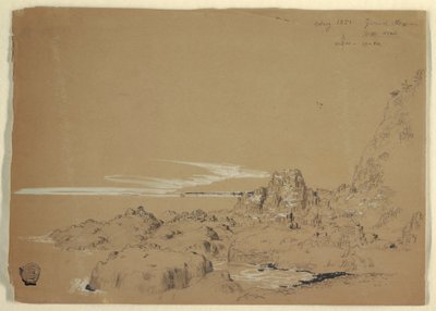 Felsige Küste, Grand Manan, Kanada, August 1851 von Frederic Edwin Church