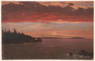 Schoodic-Halbinsel von Mount Desert bei Sonnenaufgang, 1850–55 von Frederic Edwin Church