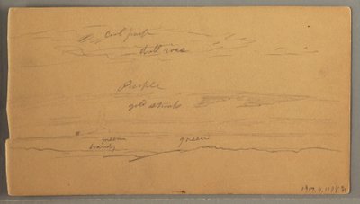 Scharfe Berggipfel, bewölkter Himmel, Juni 1874 von Frederic Edwin Church