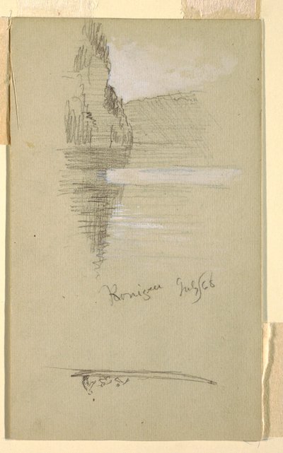 Ufer, Königssee bei Berchtesgaden, Bayern, Juli 1868 von Frederic Edwin Church