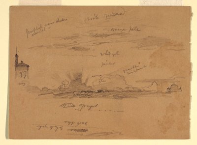 Zeichnung, Skizzen aus Rom, Italien, November 1868 von Frederic Edwin Church