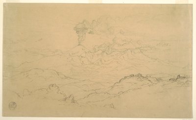 Rauch steigt aus dem Cotopaxi-Vulkan, Ecuador, 1857 von Frederic Edwin Church