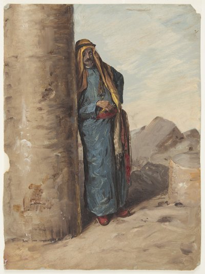 Zeichnung, Stehender Beduine, 1868 von Frederic Edwin Church