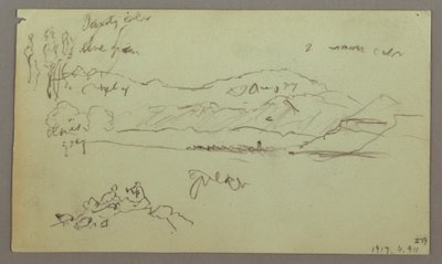 Zeichnung, Steinbogen, Steinsockel, 27. April 1868 von Frederic Edwin Church