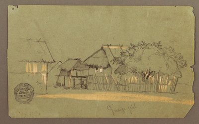 Straße mit Häusern, Guayaquil, Ecuador, Mai 1857 von Frederic Edwin Church
