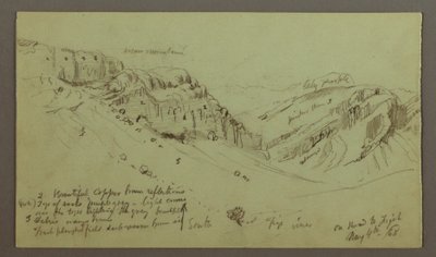 Studie von der Seite eines Tals, 4. Mai 1868 von Frederic Edwin Church