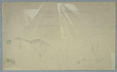 Sonnenstrahlen von oben, Jamaika von Frederic Edwin Church