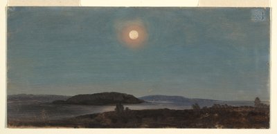Sonne oder Mond über Porcupine Islands, Bar Harbor von Frederic Edwin Church