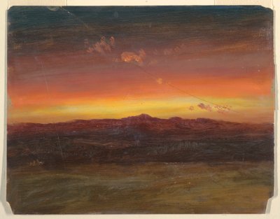 Zeichnung, Sonnenuntergang, 1860–70 von Frederic Edwin Church