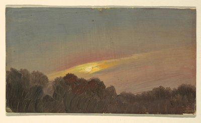 Zeichnung, Sonnenuntergang, 1865–66 von Frederic Edwin Church