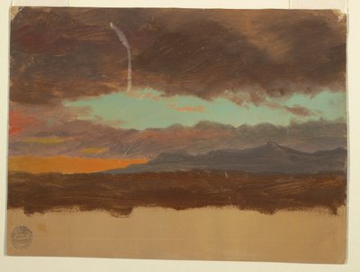 Sonnenuntergang über dem Hudson Valley von Frederic Edwin Church