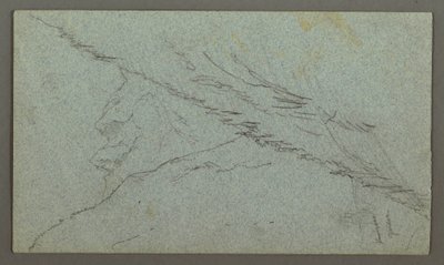 Zeichnung, Tauern Gipfel, Die Königs, Juli 1868 von Frederic Edwin Church