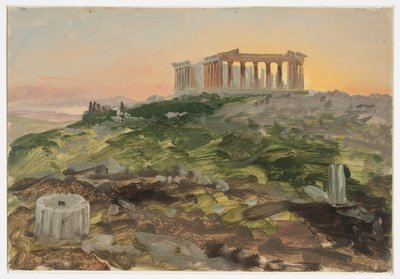 Das Parthenon von Südosten, April 1869 von Frederic Edwin Church