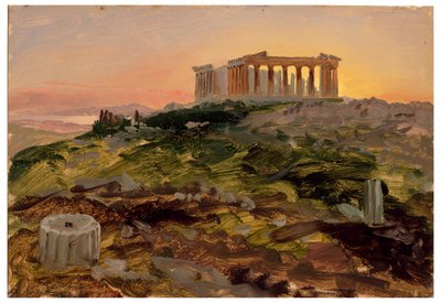 Der Parthenon von Südosten, April 1869 von Frederic Edwin Church