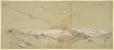 Oberer Aletschgletscher mit dem Großen Fusshorn, 1868 von Frederic Edwin Church