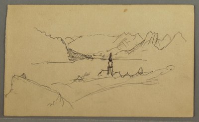Tal, Kirche, St. Gilgen Österreich, möglicherweise 1868 von Frederic Edwin Church