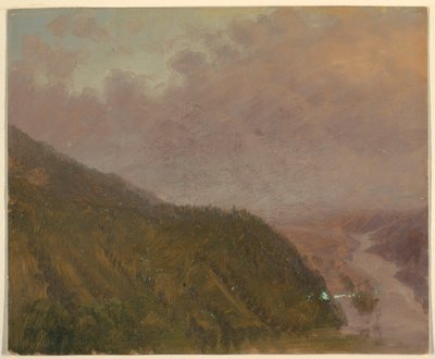 Tal von einem hohen Hügel (Europa), 1860–70 von Frederic Edwin Church