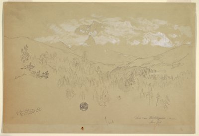 Blick bei Berchtesgaden, Bayern, Juni 1868 von Frederic Edwin Church