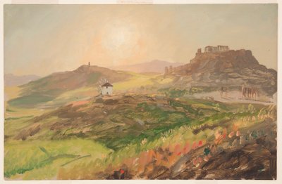 Ansicht der Akropolis, Athen, April 1869 von Frederic Edwin Church