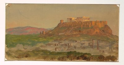 Ansicht der Akropolis von Süden, Athen, April 1869 von Frederic Edwin Church