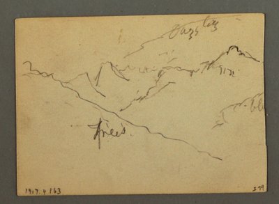 Wasserfall zwischen Veney und Sion, Rhonetal, Schweiz, August 1868 von Frederic Edwin Church