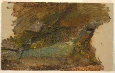 Zeichnung, Waldstrom, 1850–60 von Frederic Edwin Church