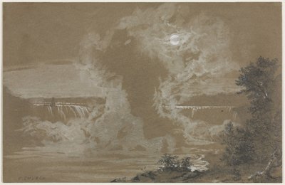Niagarafälle bei Mondlicht von Frederic Edwin Church