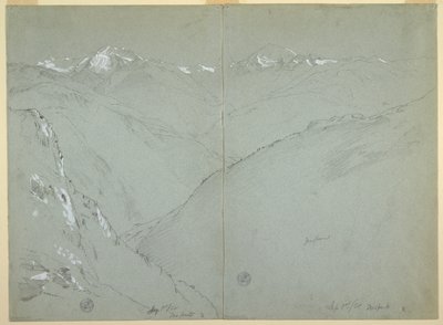 Tal Landschaft mit schneebedeckten Gipfeln, Berner Alpen, Schweiz, Teil 1 von Frederic Edwin Church