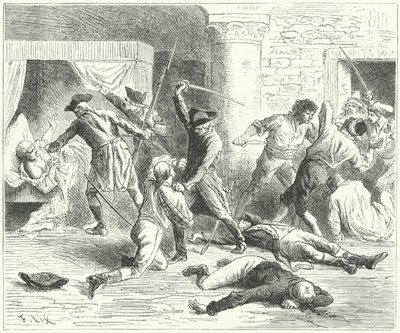 Massaker an den Franzosen in Verona von Frederic Theodore (after) Lix