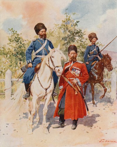 Kosaken der Garde und Kaiserliche Leibgarde von Frederic de Haenen