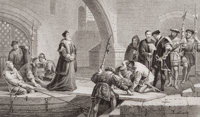 Thomas Cranmer (1489-1556) am Verrätertor, aus 