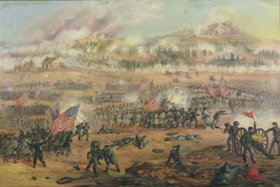 Die Schlacht von Fredericksburg am 13. Dezember 1862 von Frederick Cavada