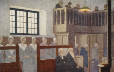Quäker-Heilige: Ein Treffen der Freunde von Frederick Cayley Robinson