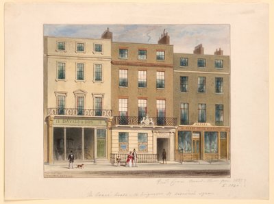 Außenansicht, Frederick Crace und Son Establishment, 14 Wigmore Street, London von Frederick Crace
