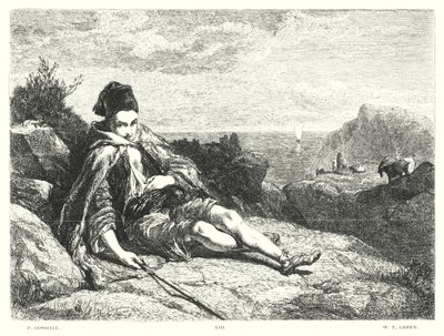 Lord Byrons Childe Harold, Gesang II, Strophe 52 von Frederick Goodall