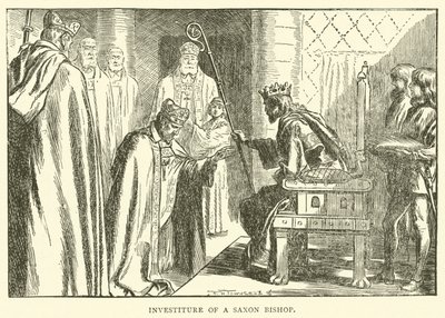 Investitur eines sächsischen Bischofs von Frederick Henry Townsend