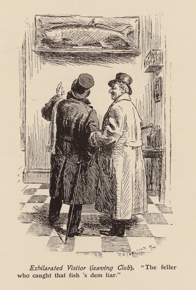 "Der Kerl, der diesen Fisch gefangen hat, ist ein verdammter Lügner" von Frederick Henry Townsend