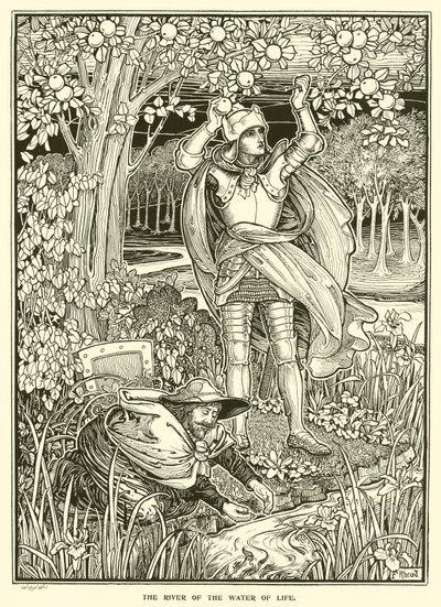 Der Fluss des Wassers des Lebens von Frederick Hurten Rhead