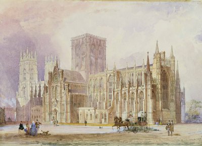 York Minster: Südansicht von Frederick Mackenzie