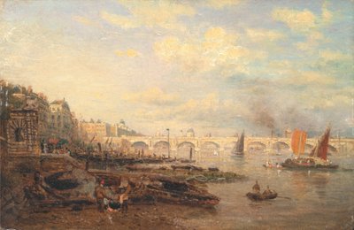 Die Themse und die Waterloo-Brücke vom Somerset House von Frederick Nash