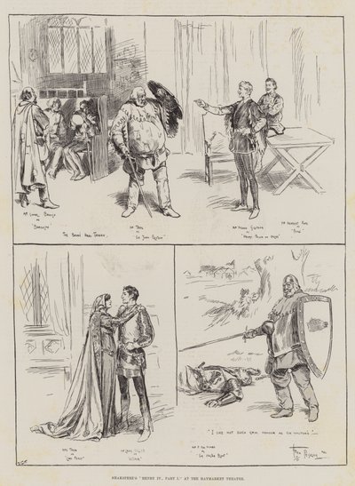 Shakespeares Henry IV, Teil I im Haymarket Theatre von Frederick Pegram