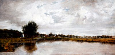 Der Fluss Yare bei Thorpe, nahe Norwich, ca. 1820-21 von Frederick Waters Watts